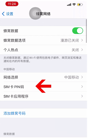 莲湖苹果14维修网分享如何给iPhone14的SIM卡设置密码 