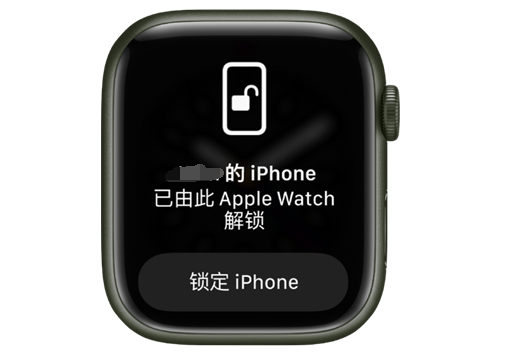 莲湖苹果手机维修分享用 AppleWatch 解锁配备面容 ID 的 iPhone方法 